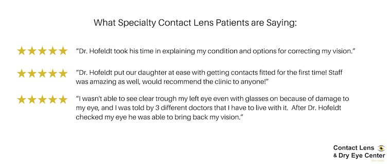 Contact Lens Patient Reviews