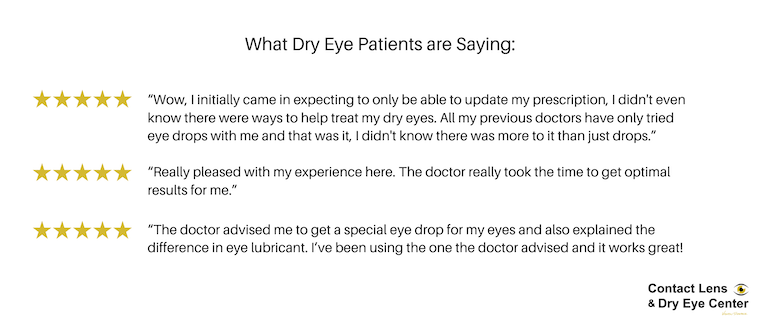 Dry Eye Patient Reviews